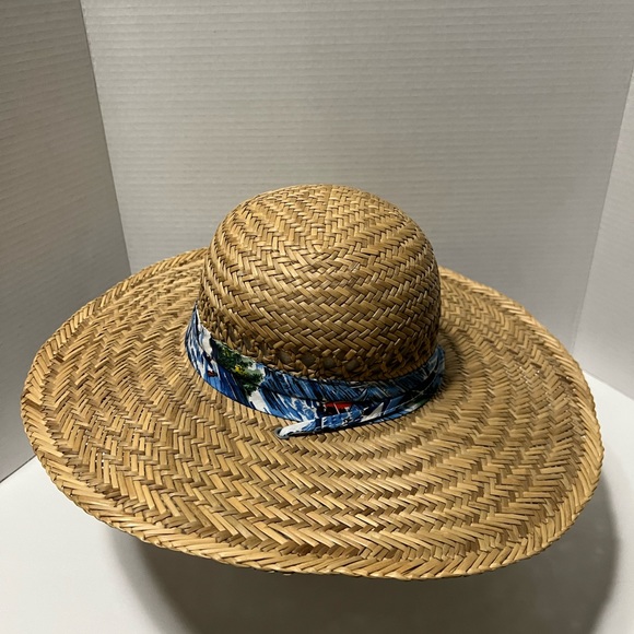 Shade Shack summer beach hat with chin strap 100% straw - Picture 6 of 6
